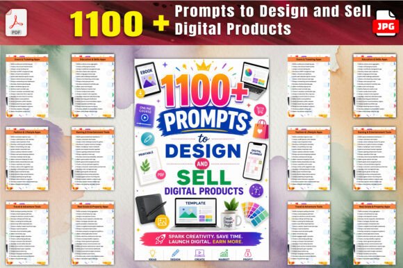 1100 Prompts to Design and Sell Digital