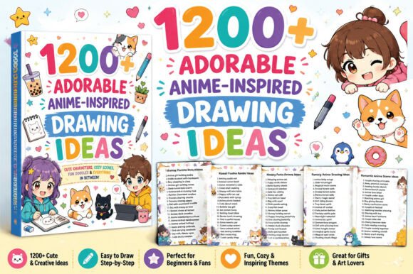 1200 Adorable Anime-Inspired Drawing Ideas: A Creative Journey for Artists of All Levels