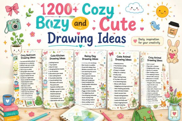 Cozy Sketchbook Drawing Ideas