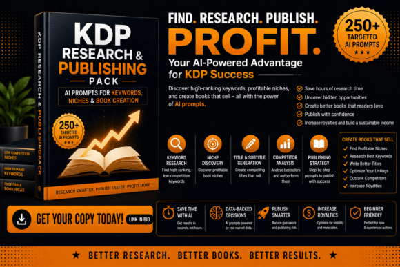 KDP Research Publishing Pack: A Strategic Tool for Amazon KDP Authors