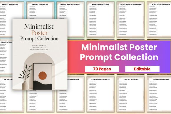 Minimalist Poster Prompt Collection
