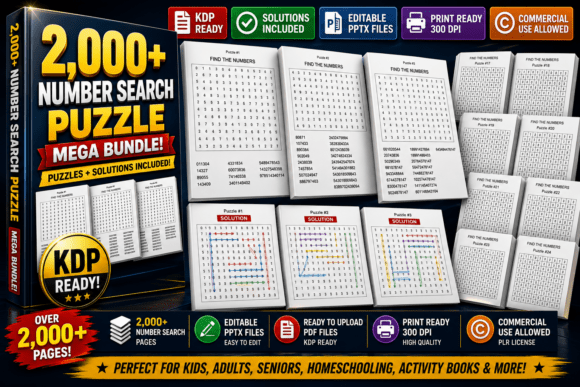 Ultimate Number Search Puzzle Bundle KDP: A Game-Changer for Puzzle Book Creators
