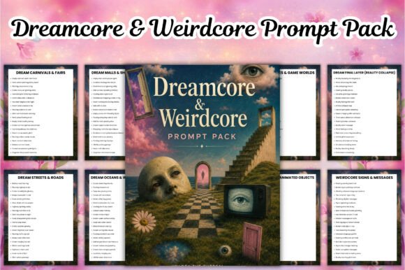Unlock Surreal Creativity with the Dreamcore Weirdcore Prompt Pack