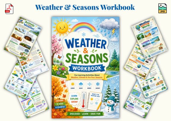 Weather Seasons Workbook: A Gateway to Nature and Science for Young Learners